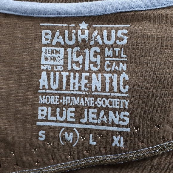 Bauhaus Vintage Olive Green Graphic T-shirt - Picture 12 of 14